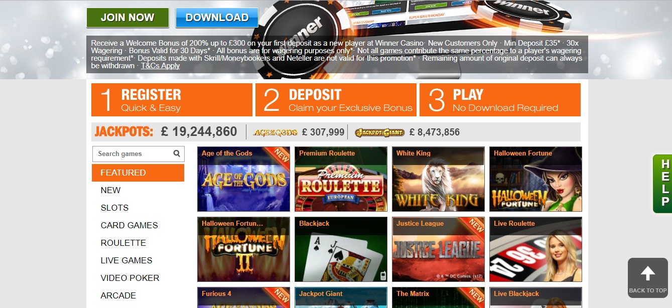 online - casino Виннер